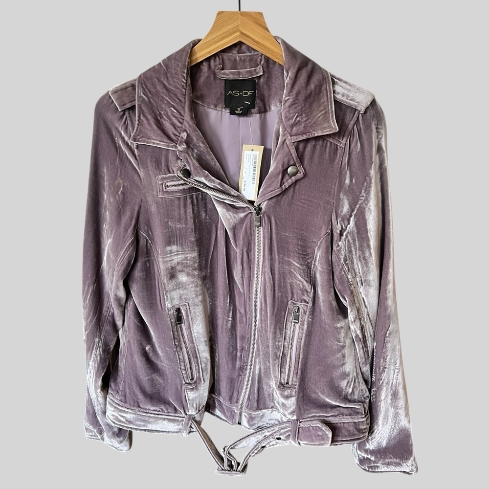 As by DF New with Tag Purple Velvet Jacket.